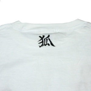 手描きTシャツのniko(ニコ) men’s手狐ハンドサインTシャツ　手描きで描いた狐のTシャツ