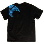 手描きTシャツのniko(ニコ) 鯉のぼり柄Tシャツ　メンズサイズ ブラック　ブルー