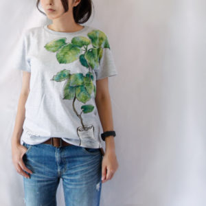 観葉植物 フィカス・ウンベラータ 手描きTシャツを追加しました