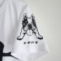 フレンチブルドッグの愛犬を似顔絵Tシャツオーダー